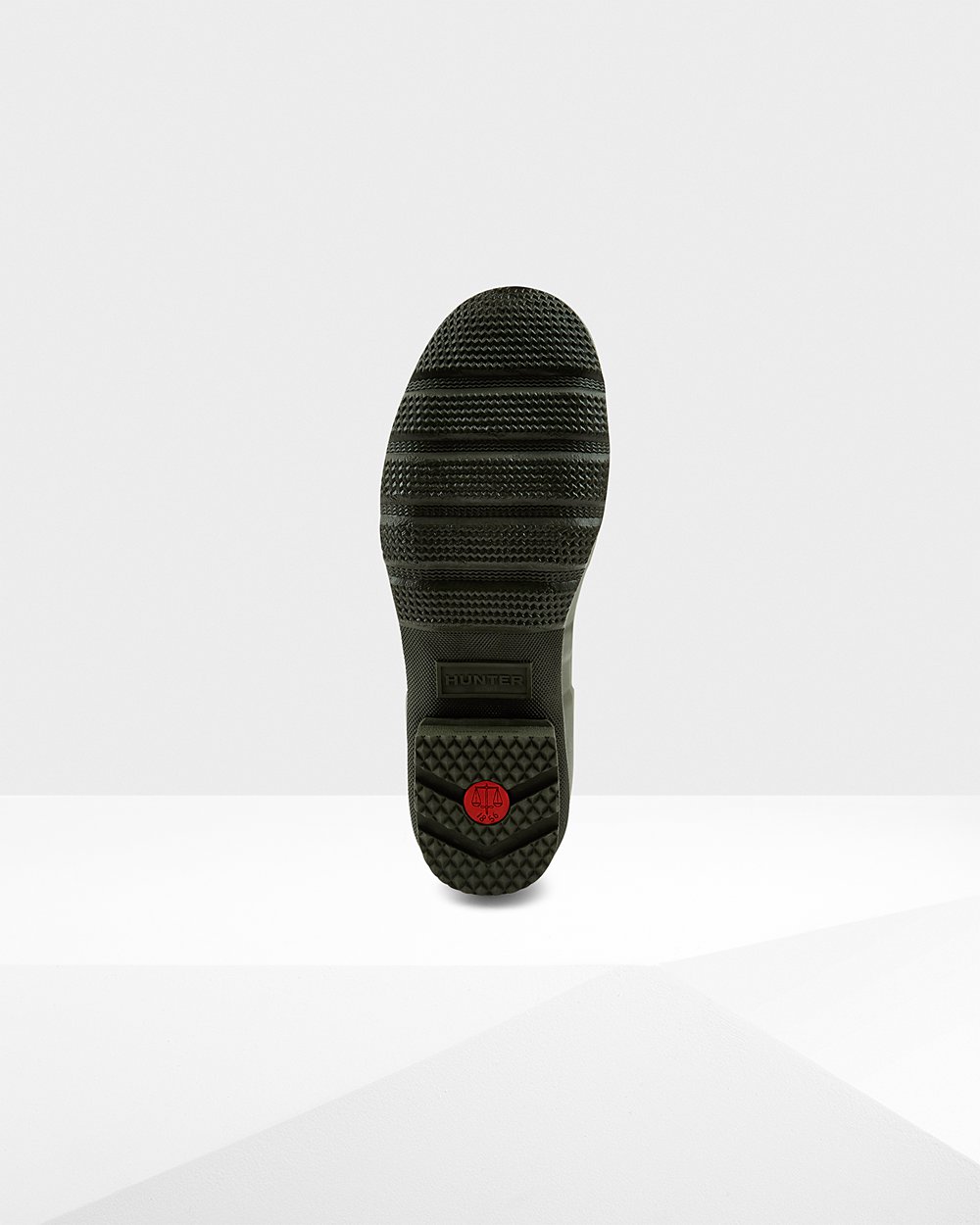 Wysokie Gumowce Męskie - Hunter Original Side Adjustable - Ciemny Oliwkowe - JRHO-07693